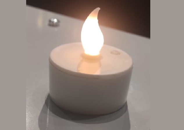 Minimalist Tasarım Beyaz Tealight Mum